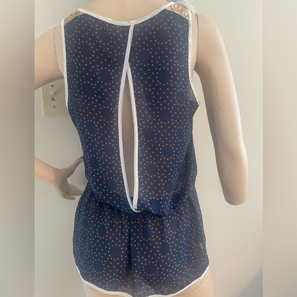 Cecico blue and gold top